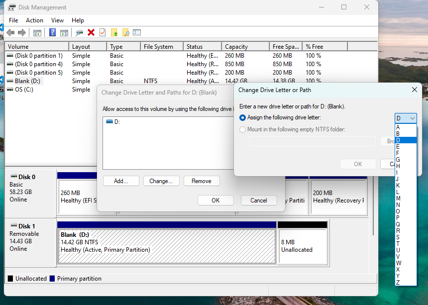 Disk Change