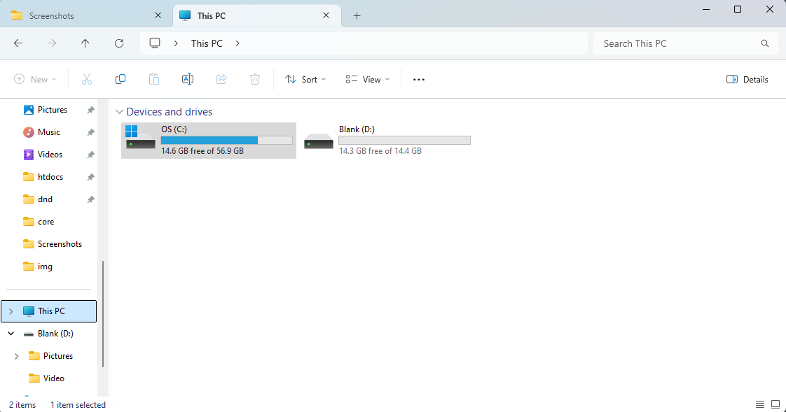 Usb in file explorer