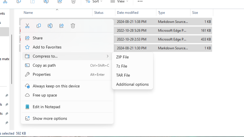 Windows 11 Context menu